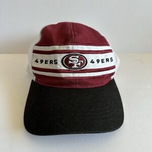 San Francisco 49ers Hat Mens Snapback Red Wite Mesh Truck Cap NFL‎ Football